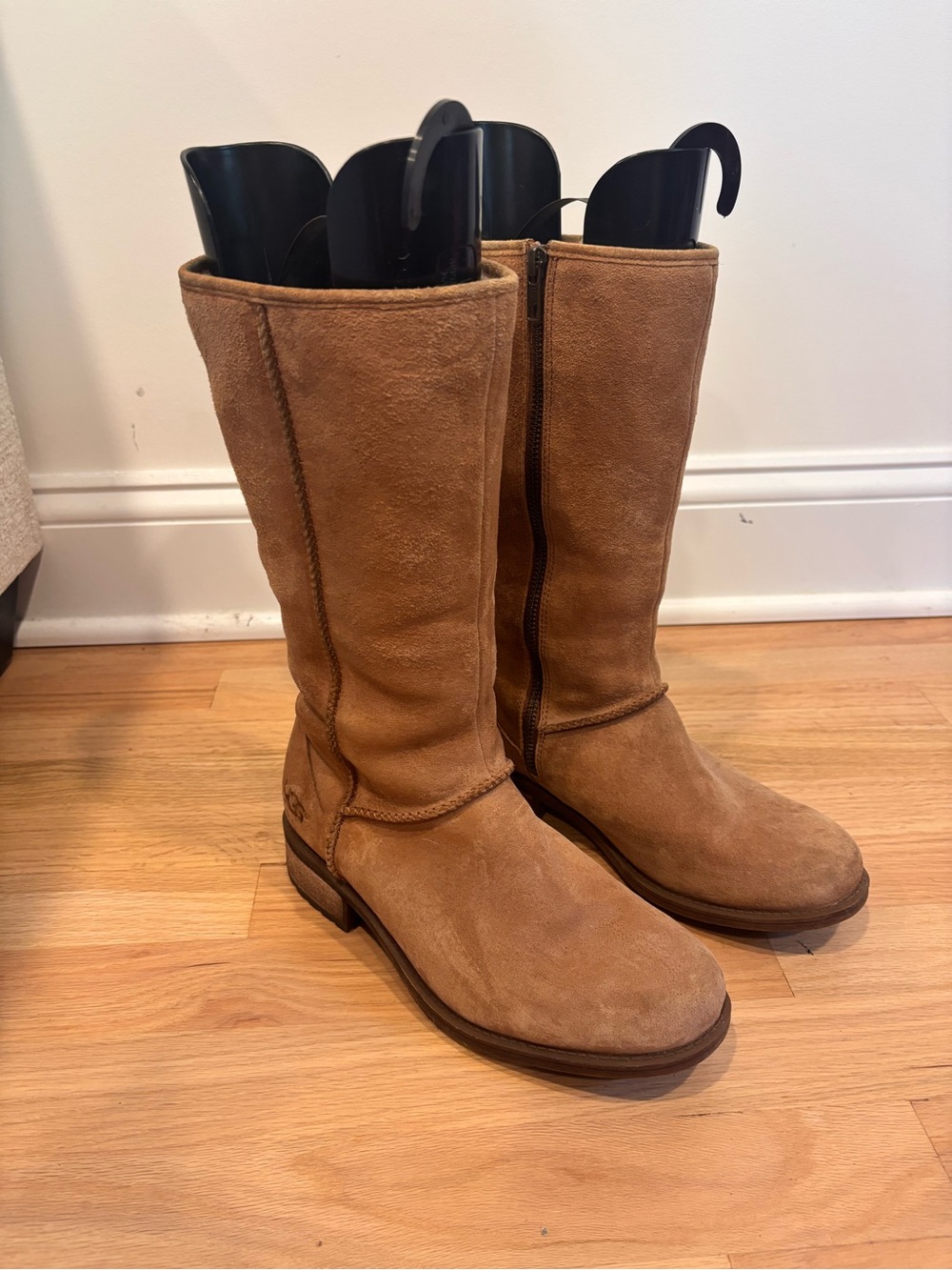 UGG Linford tall suede boots in chestnut size 7.5